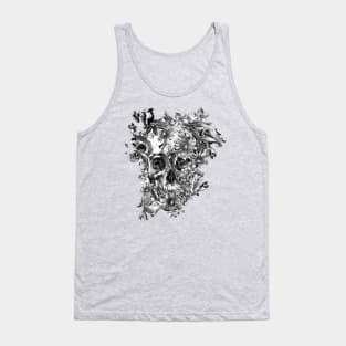 Skull in flowers Tank Top